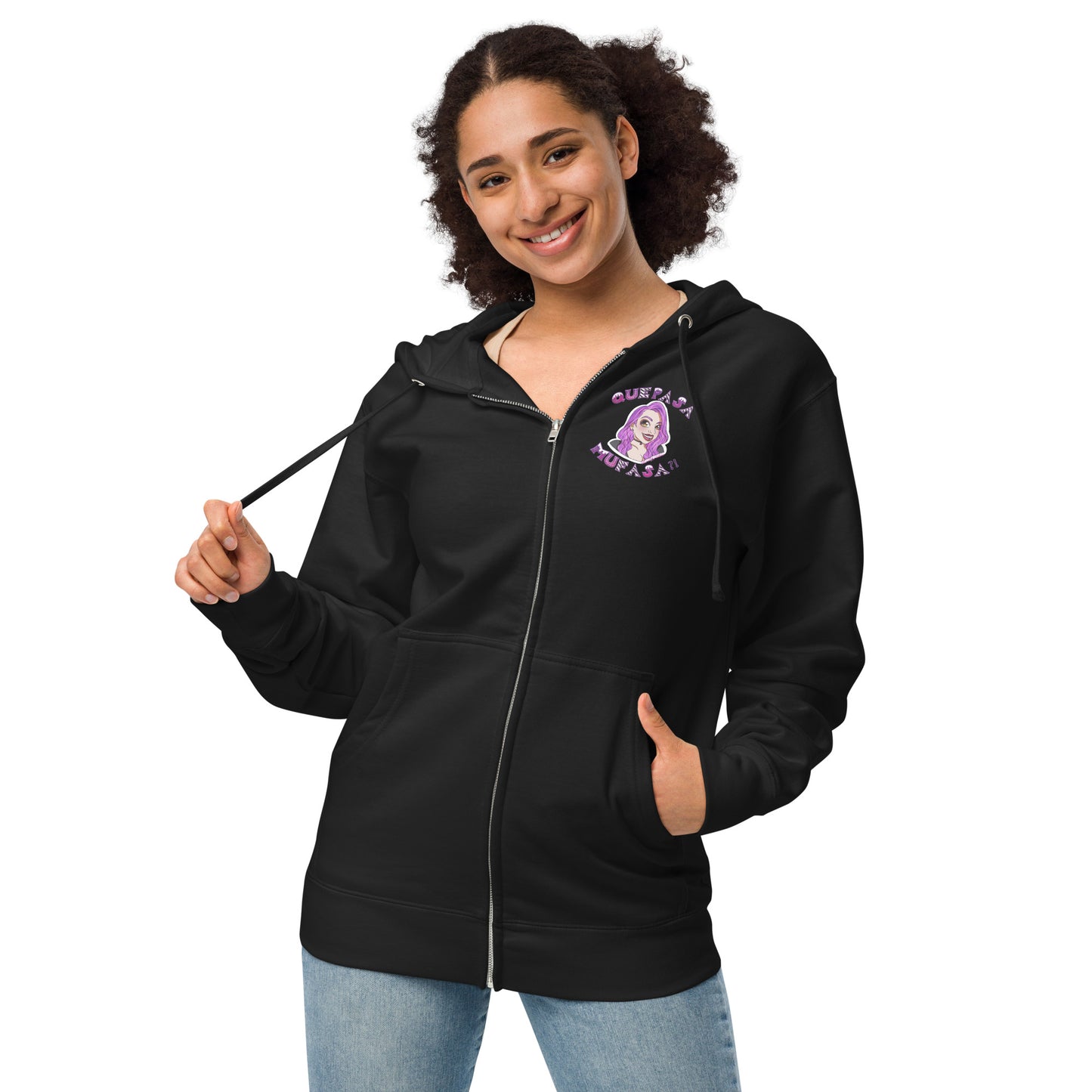 Que Pasa Mufasa?! Unisex Fleece Zip Up Hoodie