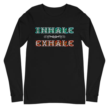 INHALE / EXHALE Unisex Premium Long Sleeve Tee