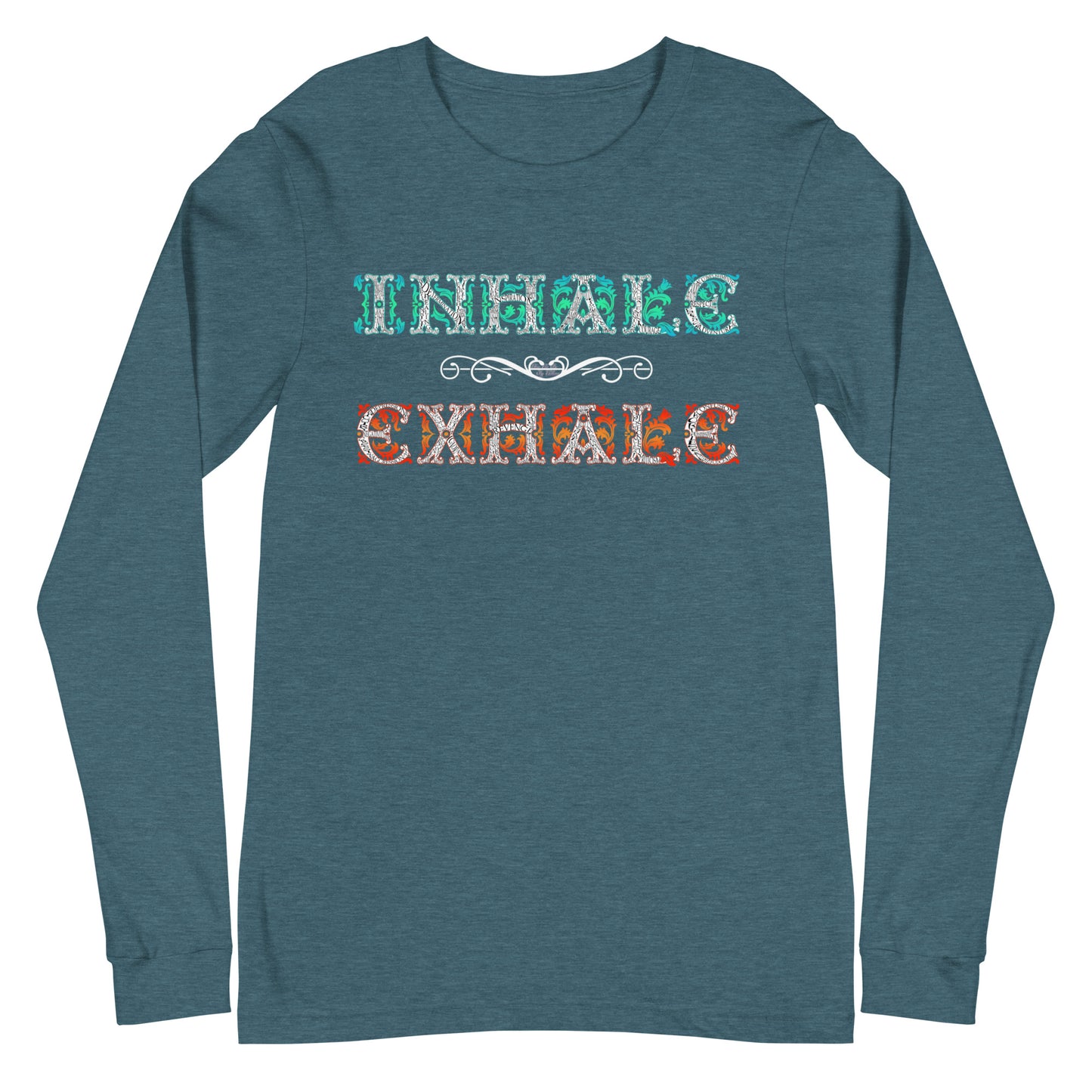 INHALE / EXHALE Unisex Premium Long Sleeve Tee