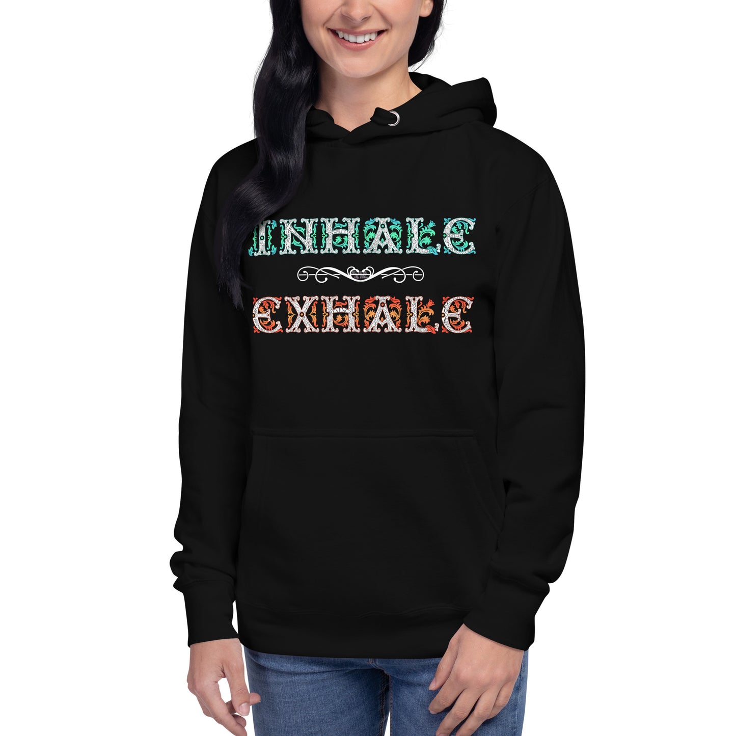 INHALE / EXHALE Premium Unisex Pullover Hoodie