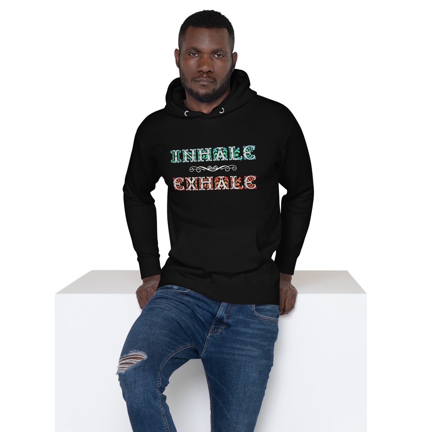 INHALE / EXHALE Premium Unisex Pullover Hoodie