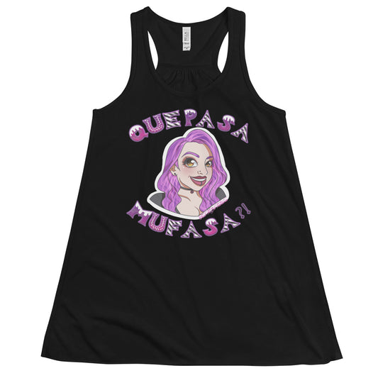 Que Pasa Mufasa?! Women's Flowy Racerback Tank