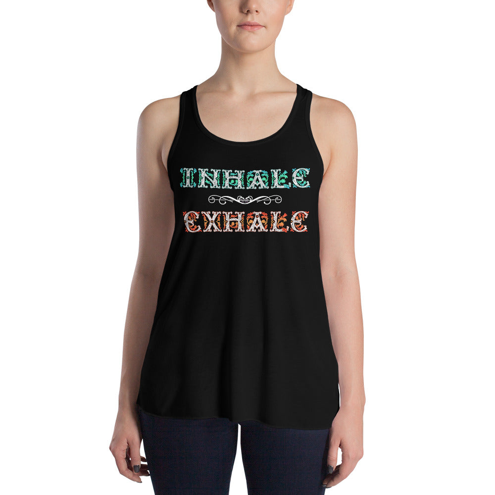 INHALE / EXHALE Women's Flowy Racerback Tank