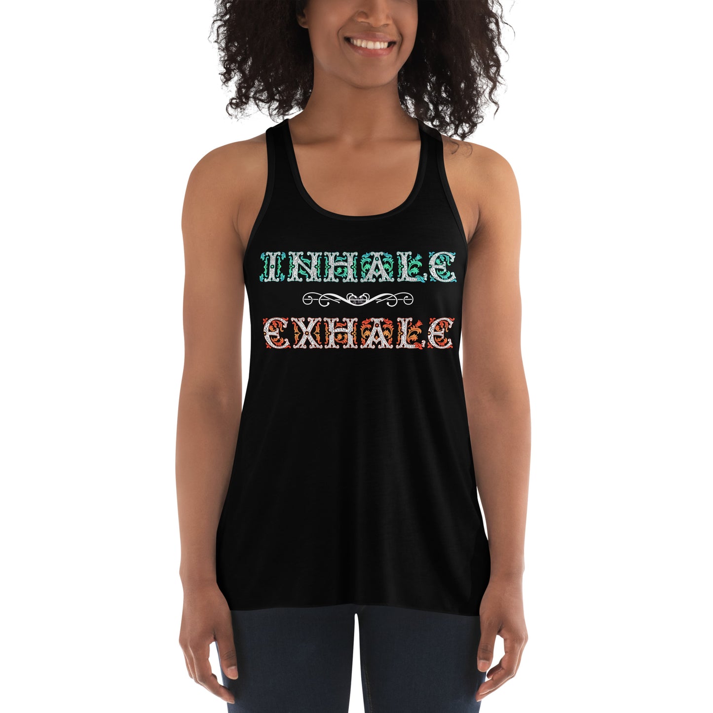 INHALE / EXHALE Women's Flowy Racerback Tank