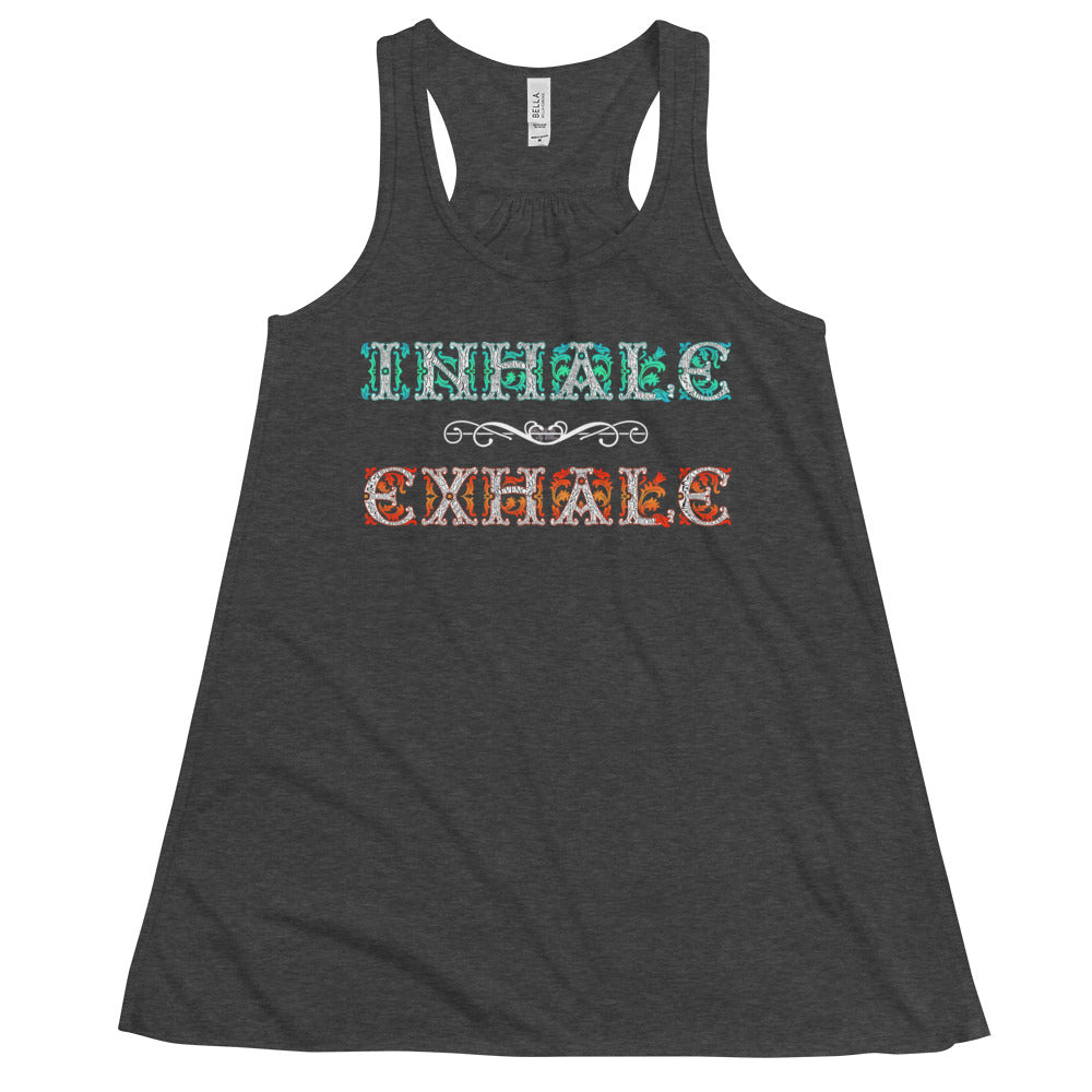 INHALE / EXHALE Women's Flowy Racerback Tank